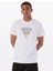 Bisiklet Yaka Desenli Beyaz Erkek T-Shirt M5GI11K8FQ4G011 Ss Cn Guess Trıang 3