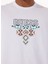 Bisiklet Yaka Desenli Beyaz Erkek T-Shirt M5GI11K8FQ4G011 Ss Cn Guess Trıang 4