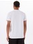 Bisiklet Yaka Desenli Beyaz Erkek T-Shirt M5GI11K8FQ4G011 Ss Cn Guess Trıang 5