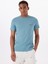 Bisiklet Yaka Desenli Mavi Erkek T-Shirt M4GI70KC9X0G7DV Ss Cn Basıc Pıma 1