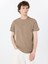 Bisiklet Yaka Desenli Kahve Erkek T-Shirt M4GP39K7HD0G1EC Ss Guess Emb Pıma 1