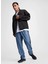 10027328.480 Retro Track Pants Mavi Lastikli Bel Regular Fit Düz Erkek Eşofman Altı 1
