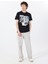 Bisiklet Yaka Desenli Siyah Erkek T-Shirt M5GI04I3Z14JBLK Ss Cn Saıl Boat 2