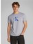 Açık Gri Erkek T-Shirt LV040EM286G71 Ss Hero Monologo 30S 2