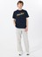 Bisiklet Yaka Desenli Lacivert Erkek T-Shirt M5GI54K8FQ4A71W Gj Ss Cn Reg 1981 2