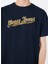 Bisiklet Yaka Desenli Lacivert Erkek T-Shirt M5GI54K8FQ4A71W Gj Ss Cn Reg 1981 4