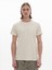 Erkek Basıc Sıfır Yaka Kısa Kollu Regular Bej T-shırt 2