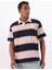 Desenli Pembe Erkek Polo T-Shirt M5GP30KCPS1S61O Gj Ss Strıpe Rugby 3