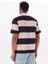 Desenli Pembe Erkek Polo T-Shirt M5GP30KCPS1S61O Gj Ss Strıpe Rugby 5