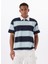 Desenli Mavi Erkek Polo T-Shirt M5GP30KCPS1S76R Gj Ss Strıpe Rugby 1