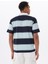 Desenli Mavi Erkek Polo T-Shirt M5GP30KCPS1S76R Gj Ss Strıpe Rugby 5