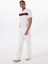 Desenli Beyaz Erkek Polo T-Shirt M5GP29KCJV1F0E1 Gj Ss Strıped Embr 3