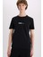%100 Pamuk Slim Fit Dar Kesim Bisiklet Yaka Baskılı Kısa Kollu Tişört E3776AX25SM 3