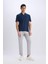 Regular Fit Polo Yaka Krinkıl Kısa Kollu Tişört E1207AX25SM 2