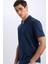 Regular Fit Polo Yaka Krinkıl Kısa Kollu Tişört E1207AX25SM 4
