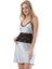 Gri Dantelli Saten Gecelik - 680103-1453 1