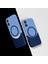 iPhone 16 Plus Kılıf M-Safe Şarj Özellikli Mıknatıslı Hlp Duble Kapak - Lacivert 1
