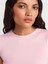 21054 Büzgülü Basic T-Shirt-Toz Pembe 3