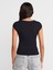 31814 Kontrast Dikiş Detaylı T-Shirt-Siyah 2