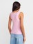 60972 Fitilli Düğmeli Ince Triko Yelek-Pembe 2