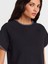 31824 Reglan Kol Kontrast Dikiş Detaylı T-Shirt-Siyah 3