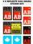 Çınar Extreme® Ab Rh- (Negatif) Kaskımı Çıkartma Yazılı 7 Parçalı Reflektif Kan Grubu Sticker Seti 1
