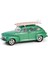 The Hobby Shop Series 16 - 1946 Ford Fordor Super Deluxe Green Metallic With White Interior And Roof Rack With Surfboards 1