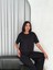 Osy Modal Yumuşak Dokulu Kumaş Bisiklet Yaka T-Shirt Bol Paça Pantalon Ikili Takım -Siyah 3