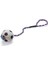 Köpek Oyuncağı, İpli Top, Kauçuk, 30cm Top 6cm 2