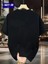 20/1 Penye Compack Gözlüklü Ayı Baskılı Oversize Bisiklet Yaka Erkek T-Shirt - Siyah 1