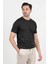 Erkek Bisiklet Yaka Kısa Kol Basic Triko T-Shirt Siyah - 2501 2