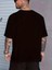 Sporda Günlük Hayata Giyilebilir Gym Baskılı Oversize Bisiklet Yaka Erkek T-Shirt - Siyah 1