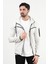 Erkek Fermuarlı Kapüşonlu Slim Fit Sweatshirt Karmelanj - 24K 078 5