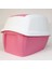 Imac Maddy Junior Üstü Açılır Kapalı Kedi Tuvaleti Pembe 57X43X41 cm 4