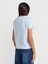 31757 Bisiklet Yaka Dikiş Detaylı T-Shirt-Açık Mavi 2