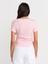 31816 Çift Katlı Büzgülü T-Shirt-Toz Pembe 2