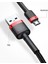 Cafule Micro USB 0.50 Kısa 2.4A Hızlı Şarj Halat USB Kablo - Siyah,gri 4