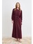 Kolları Piliseli Abaya - Bordo 1