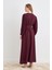 Kolları Piliseli Abaya - Bordo 3