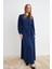 Kolları Piliseli Abaya - Indigo 1