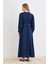 Kolları Piliseli Abaya - Indigo 5