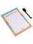Yaz-Sil Zikzak Desen Shopping List Manyetik Buzdolabı Planlayıcımagnetli Planlayıcı Buzdolabı Notluk 1