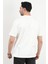 Erkek Bisiklet Yaka Pamuklu T-Shirt Beyaz - 2610 4