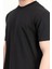 Erkek Bisiklet Yaka Pamuklu T-Shirt Siyah - 2610 2