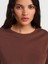 31763 Bisiklet Yaka T-Shirt-Açık Kahve 3