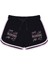 Siyah Black Pink - Signs Biyeli Kısa Şort 1