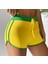 Sarı Vintage Brasil Yeşil Şeritli Biyeli Kısa Şort 3
