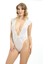 Beyaz Yarım Kol Dantel Bodysuit - 679626-1453 1