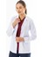 Spor Yaka Kulplu Kadın Doktor Önlüğü Alpaka Kumaş Ceket Boy (BKO005) 4