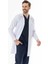 Spor Yaka Uzun Boy Erkek Doktor Önlüğü Alpaka Kumaş Beyaz (BEO102) 3
